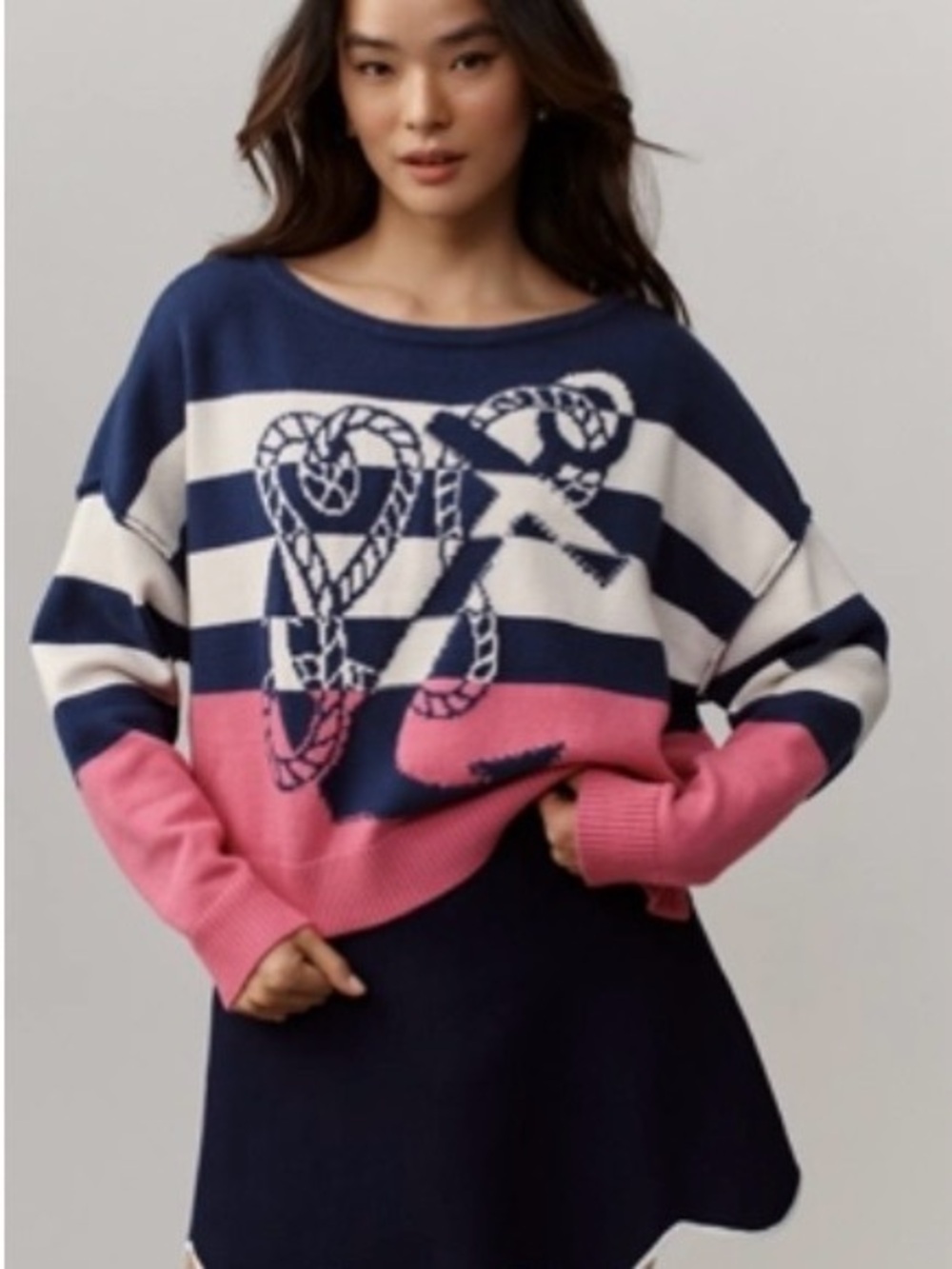 Anthropologie Maeve nautical sweater size XXS NWT